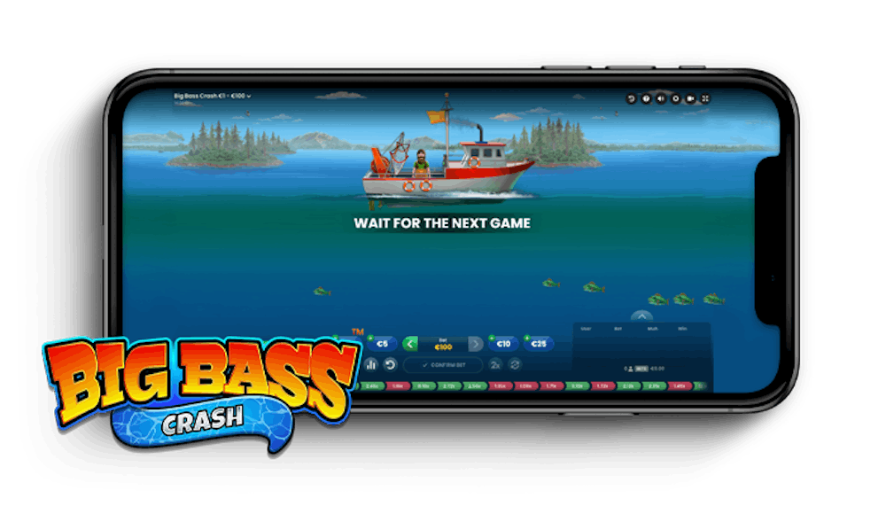 Big Bass Crash by Pragmatic Play can be played on a mobile device