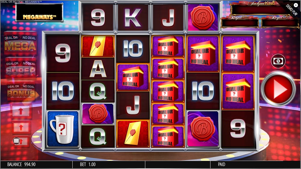 Deal or No Deal Megaways Slot: RTP, Volatility and Features logo