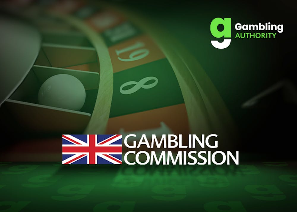 Gambling Commission logo with a union jack flat and GamblingAuthority logo