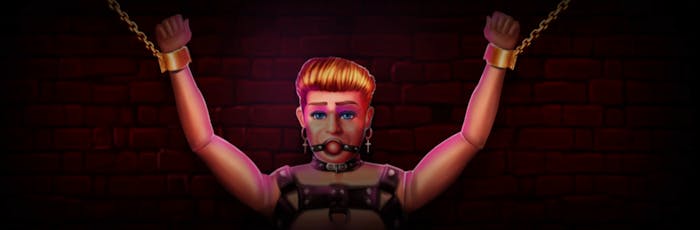 image showing cartoon boy tied up