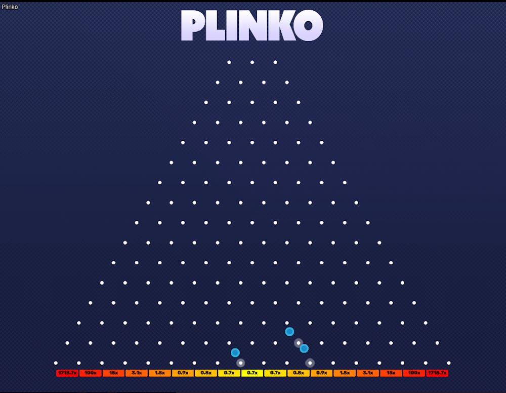 Plinko instant win game from Hacksaw Gaming