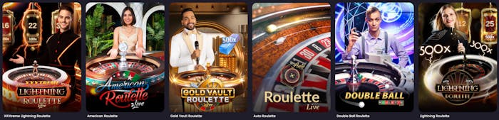 Evolution Live Roulette lobby