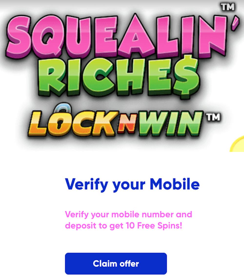MrQ Free Spins from mobile verification