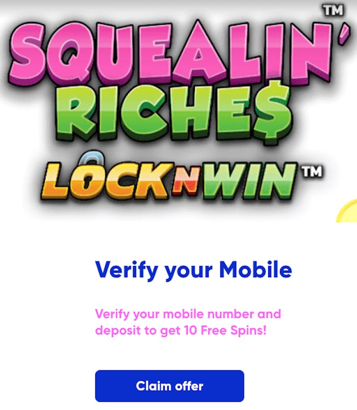 MrQ Free Spins from mobile verification