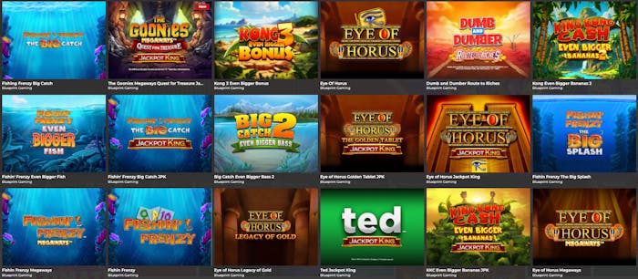 Blueprint Gaming games lobby at 32Red Casino