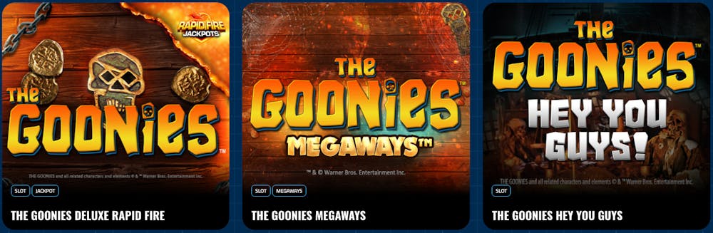 Goonies slot tiles