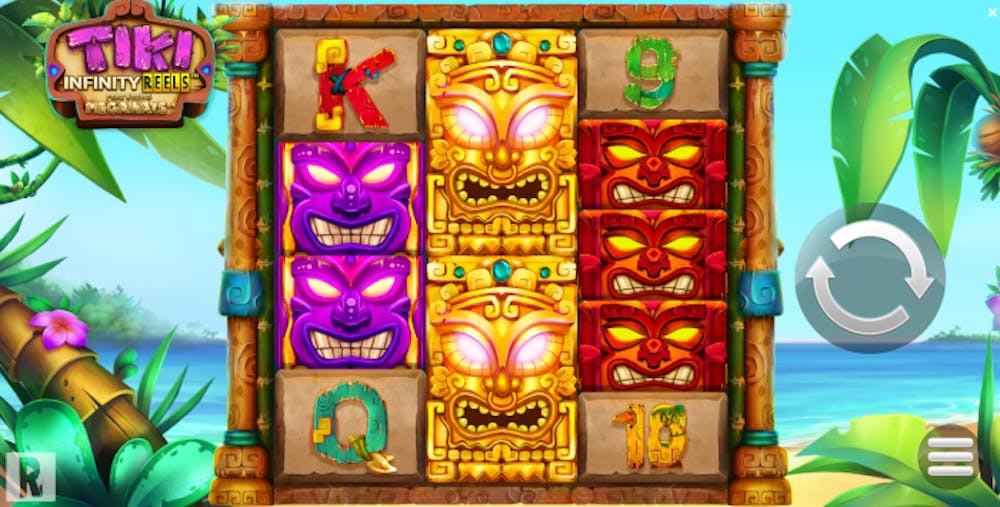 image showing tiki infinity reels gameplay